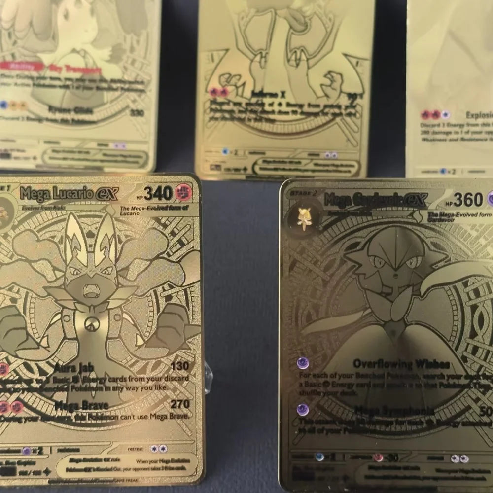 Cartes Pokémon Métal Hyper Rare – Dracaufeu & Dragonite