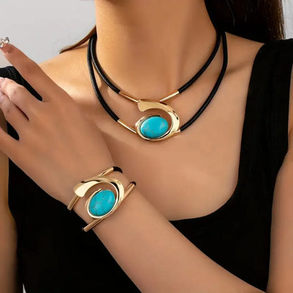 Ensemble Bohème Spirale – Collier & Bracelet Ethnique
