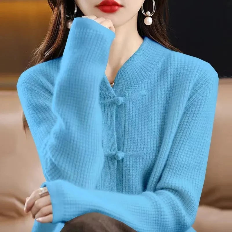 Gilet Femme Tricoté 🧶 Automne-Hiver – Chaud & Élégant