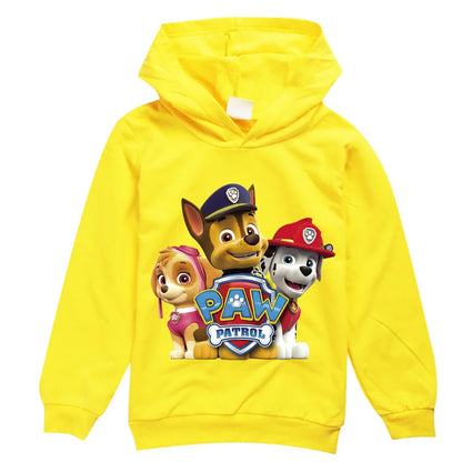 Sweat à capuche à manches longues PAW Patrol pour enfants, vêtements pour enfants