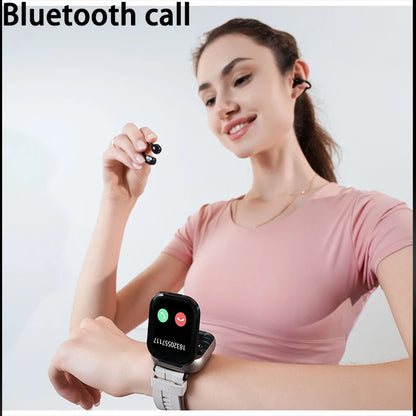 Montre Connectée 2-en-1 avec Écouteurs Bluetooth – Écran HD & Modes Sport