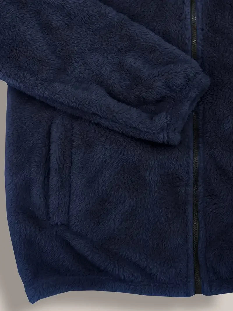 Veste Polaire Homme Zippée à Capuche | Hiver Chaud &Confort