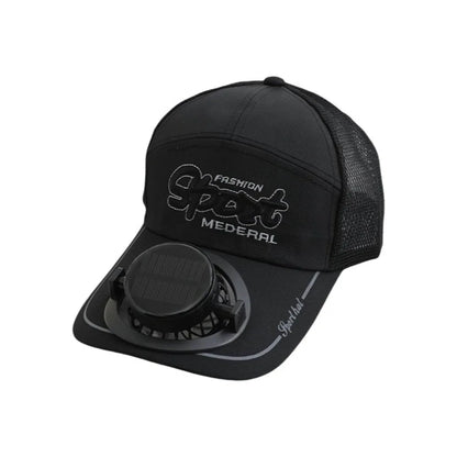 Casquette Ventilateur Solaire & USB Rechargeable – Été & Extérieur