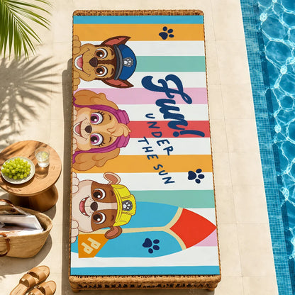 Serviette Enfant Motif Chien Dessin Paw Patrol – Plage, Bain & Piscine