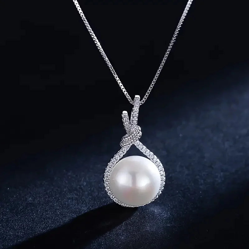 Collier Goutte Perle Argent – Pendentif Élégant Femme