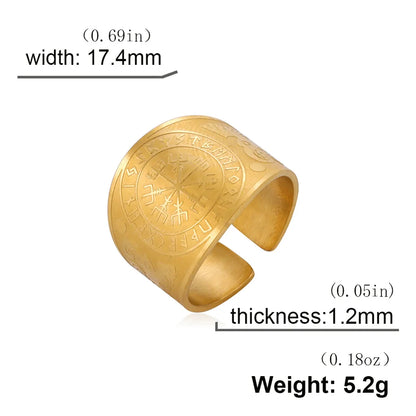 Bague Pentagramme Wicca – Amulette Géométrie Sacrée