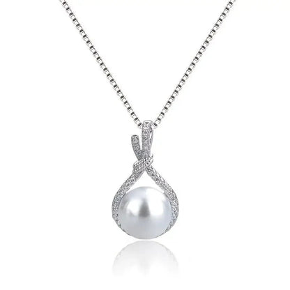 Collier Goutte Perle Argent – Pendentif Élégant Femme