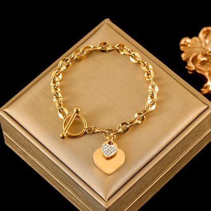 Bracelet Femme Étoiles & Lune – Plaqué Or