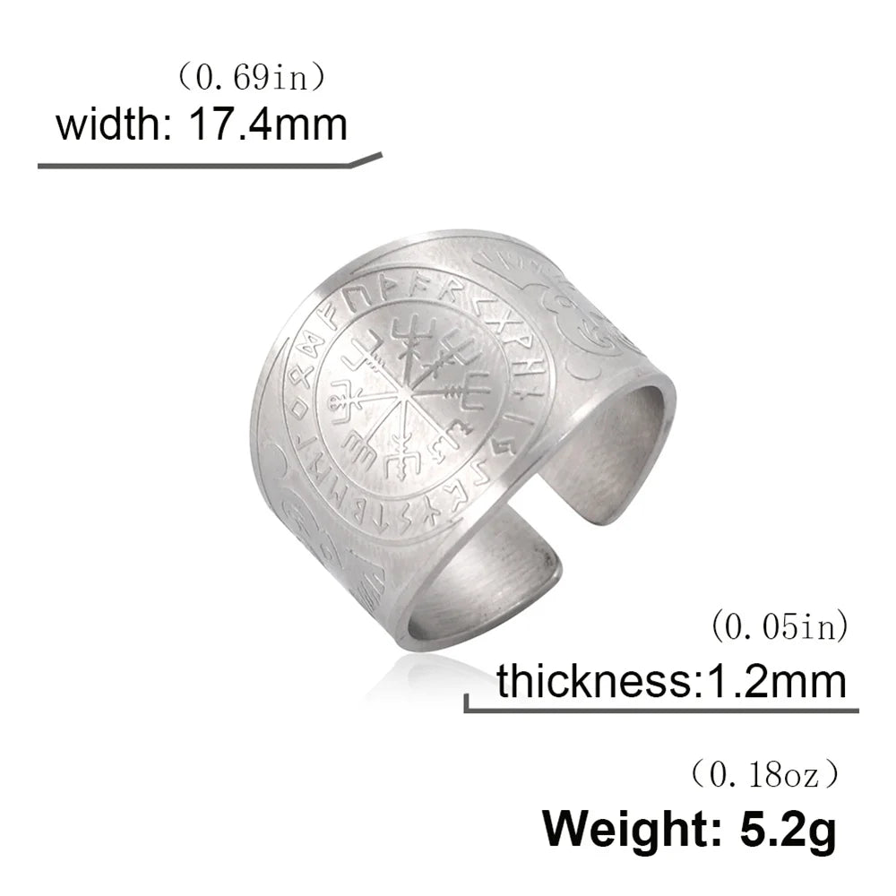 Bague Pentagramme Wicca – Amulette Géométrie Sacrée