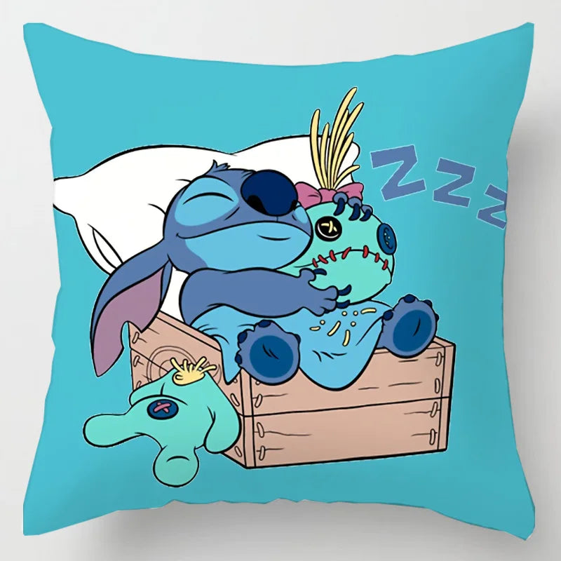 Taie d’Oreiller Stitch Double Face – Housse Kawaii pour Enfants