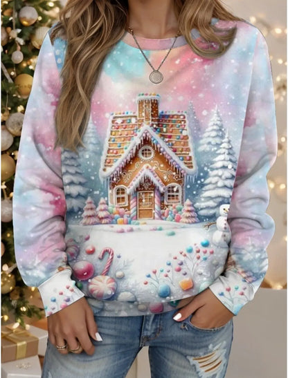 Sweat de Noël Femme 🎄 Col Rond | Confort Style Hiver