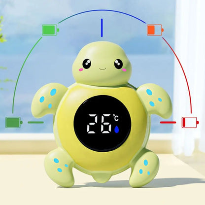 Thermomètre de bain bébé tortue flottante LED sécurisé