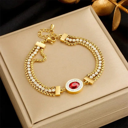 Bracelets chic avec pendentif– Acier Titane