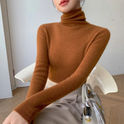 Pull col roulé femme 🧶 – Chaud, doux & chic automne-hiver