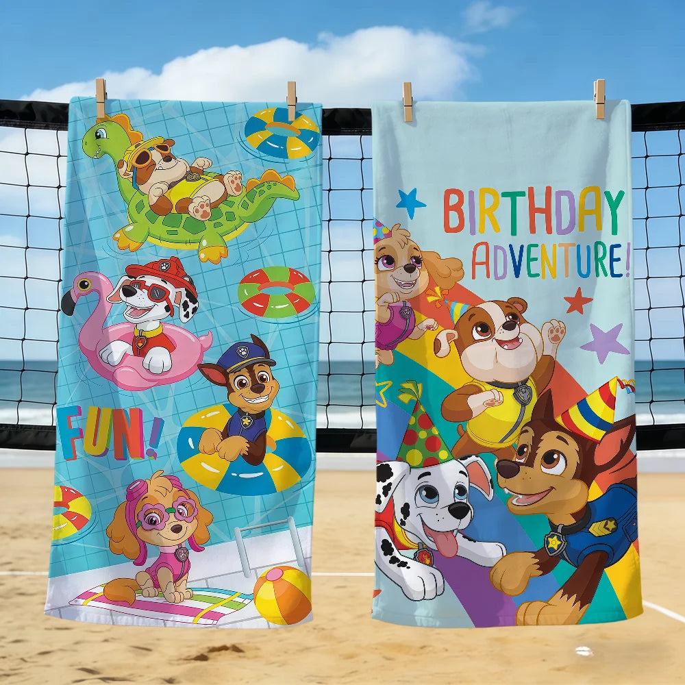 Serviette Enfant Motif Chien Dessin Paw Patrol – Plage, Bain & Piscine