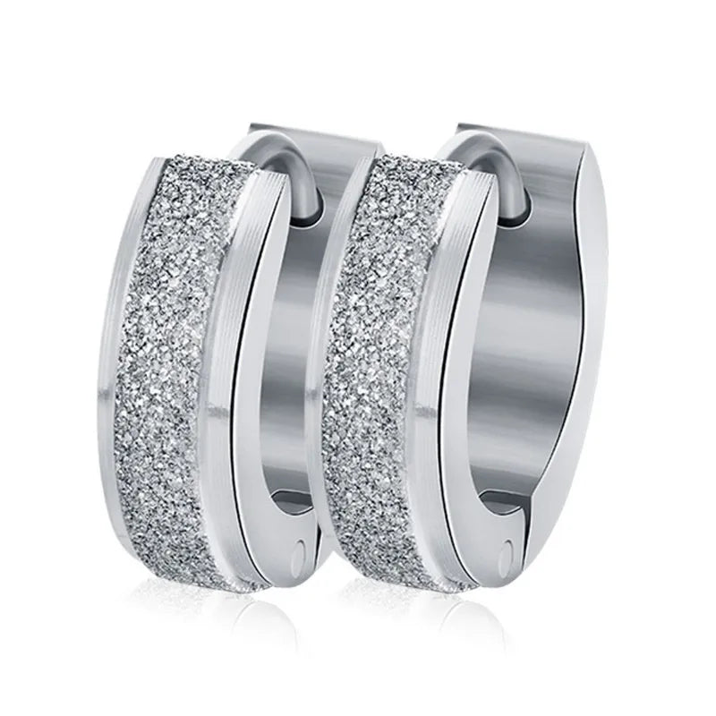 Boucles d’Oreilles Créoles Dorées Femme – Acier Inoxydable