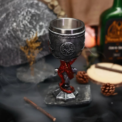 Coupe médiévale décoration dragon 🐉  en inox & résine GTIJARA