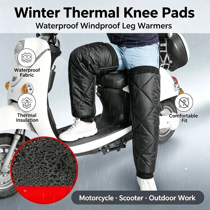 Jambières Thermiques Moto Hiver – Couvre-Genoux Zippés