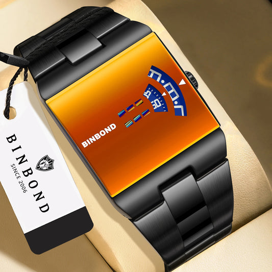 Montre Homme Quartz – Bracelet Acier, Style Sport & Business
