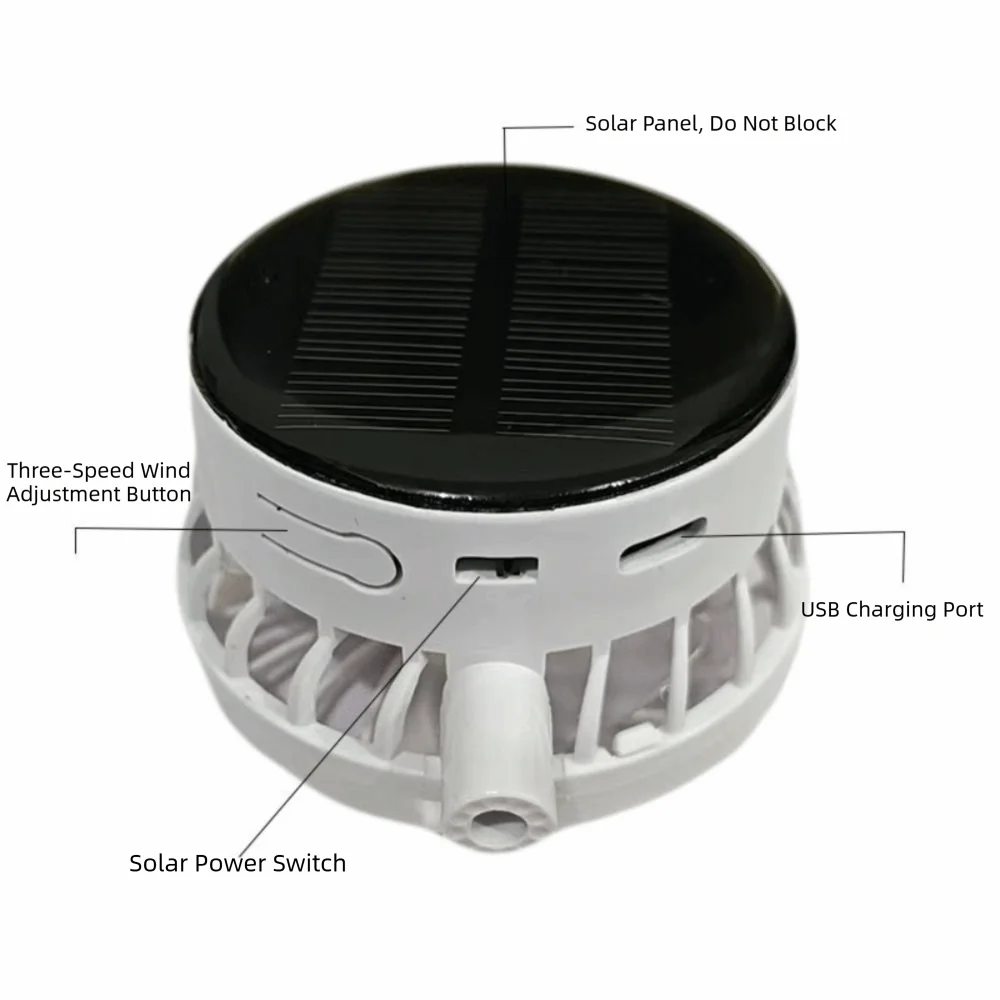 Casquette Ventilateur Solaire & USB Rechargeable – Été & Extérieur