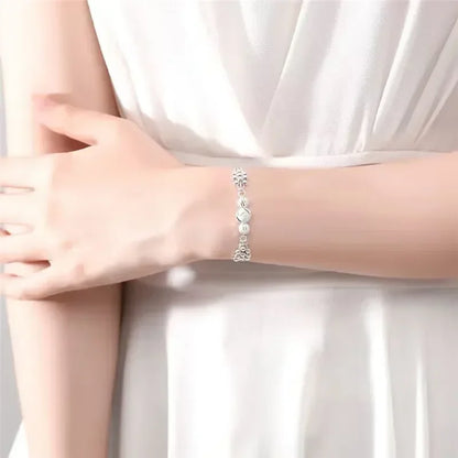 Bracelet femme argent 925 multi-rangs élégant ajustable