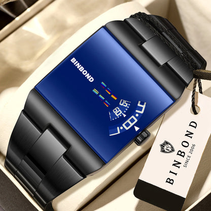 Montre Homme Quartz – Bracelet Acier, Style Sport & Business