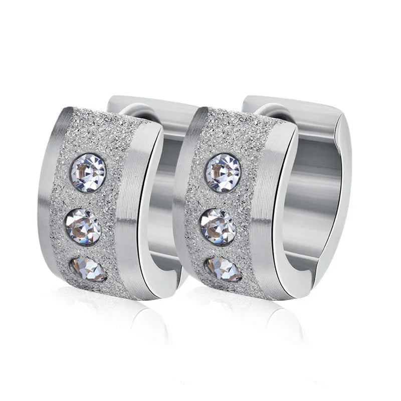 Boucles d’Oreilles Créoles Dorées Femme – Acier Inoxydable