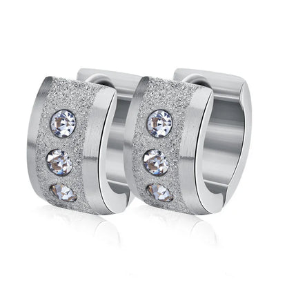 Boucles d’Oreilles Créoles Dorées Femme – Acier Inoxydable