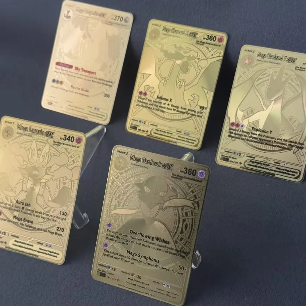 Cartes Pokémon Métal Hyper Rare – Dracaufeu & Dragonite