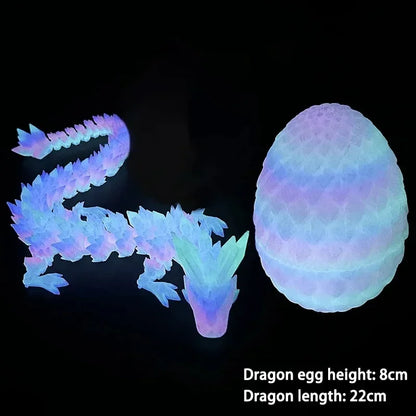 Œuf Dragon Caméléon 3D 🐉 – Jouet déco anti-stress