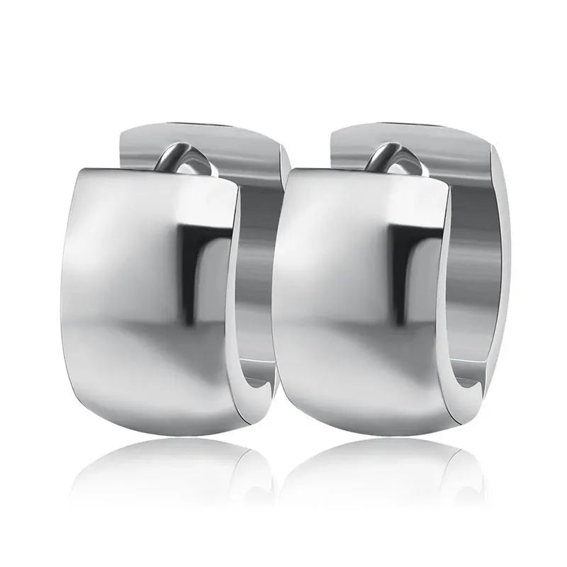 Boucles d’Oreilles Créoles Dorées Femme – Acier Inoxydable