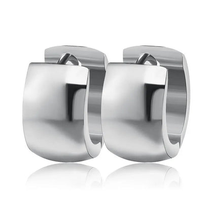 Boucles d’Oreilles Créoles Dorées Femme – Acier Inoxydable