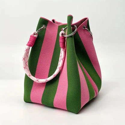 Sac Seau Crochet Multicolore – Style Rétro Bohème