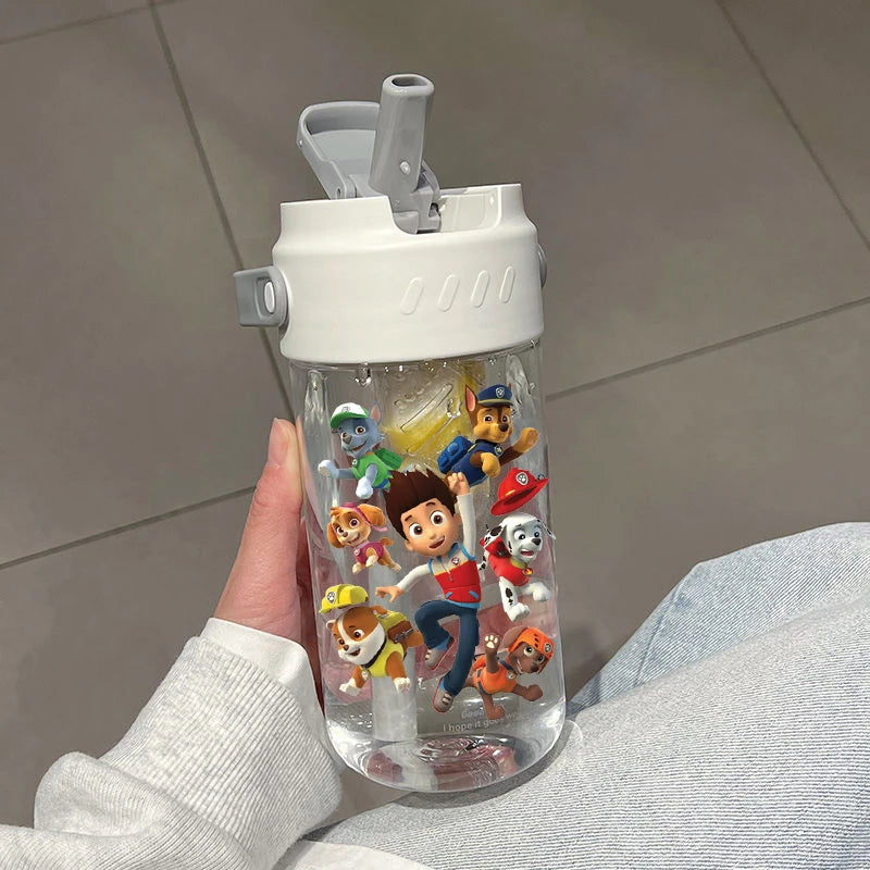 Gobelet Enfant avec Paille – Gourde Portable Motif Paw Patrol