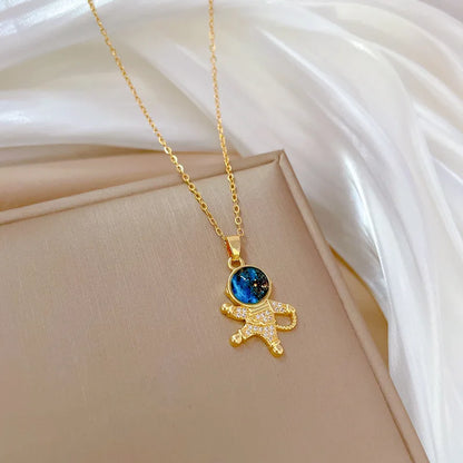 Collier Y2K Étoile & Lune – Chaîne Plaqué Or