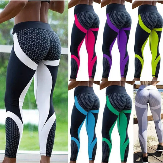 Legging Femme Imprimé Push-Up – Yoga, Running & Fitness