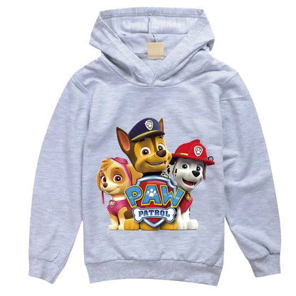 Sweat à capuche à manches longues PAW Patrol pour enfants, vêtements pour enfants