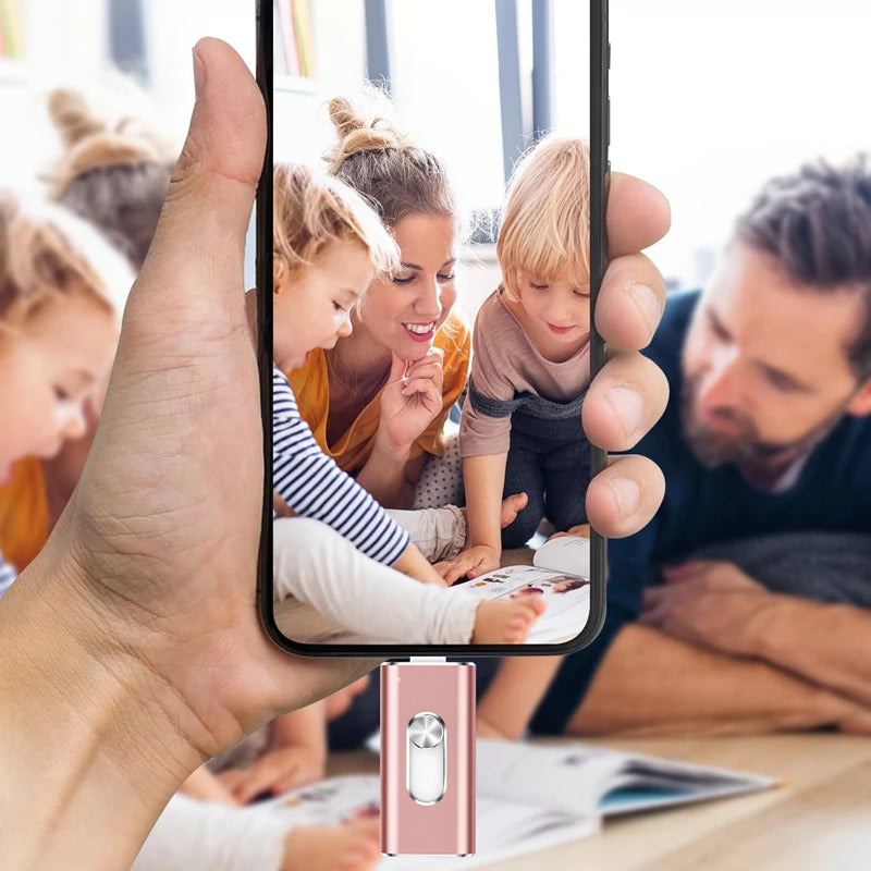 Clé USB 3-en-1 iPhone / Android / PC – Stockage 256Go à 2To