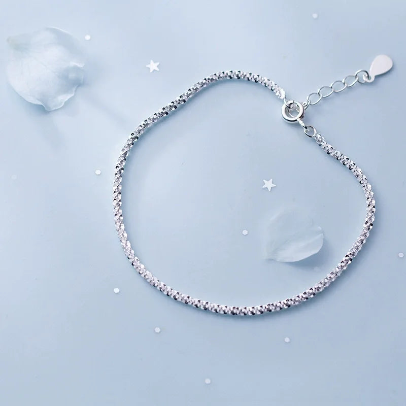 Bracelet Cœur Femme Argent 925 Style – Zircon Élégant
