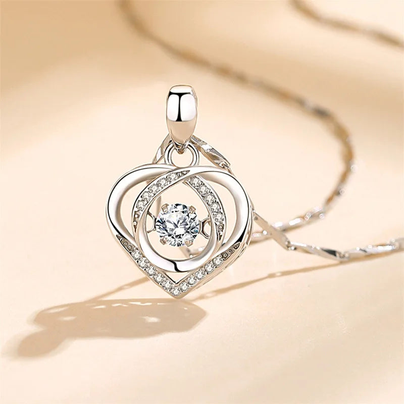 Coffret Bijoux Cœur Bleu – Collier & Bracelet Élégant