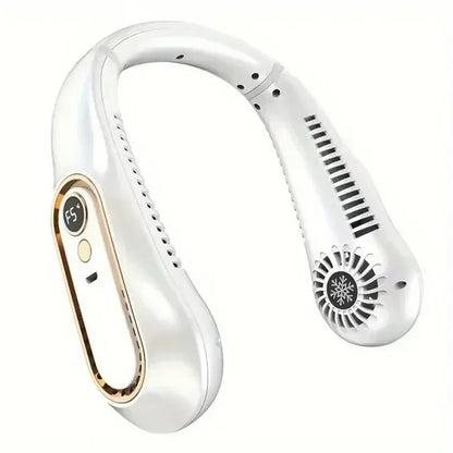 Ventilateur de Cou Sans Pales – USB Rechargeable & Silencieux