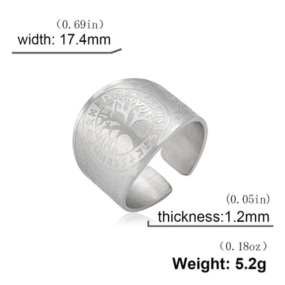 Bague Pentagramme Wicca – Amulette Géométrie Sacrée