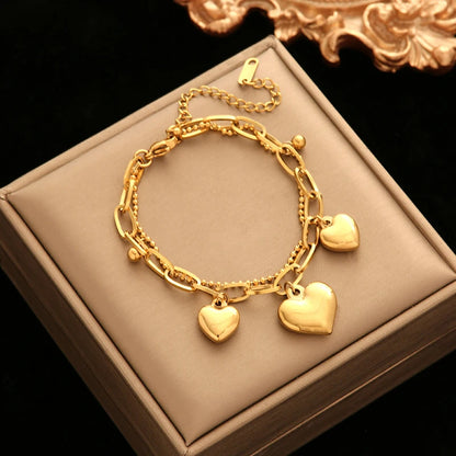 Bracelet Femme Étoiles & Lune – Plaqué Or