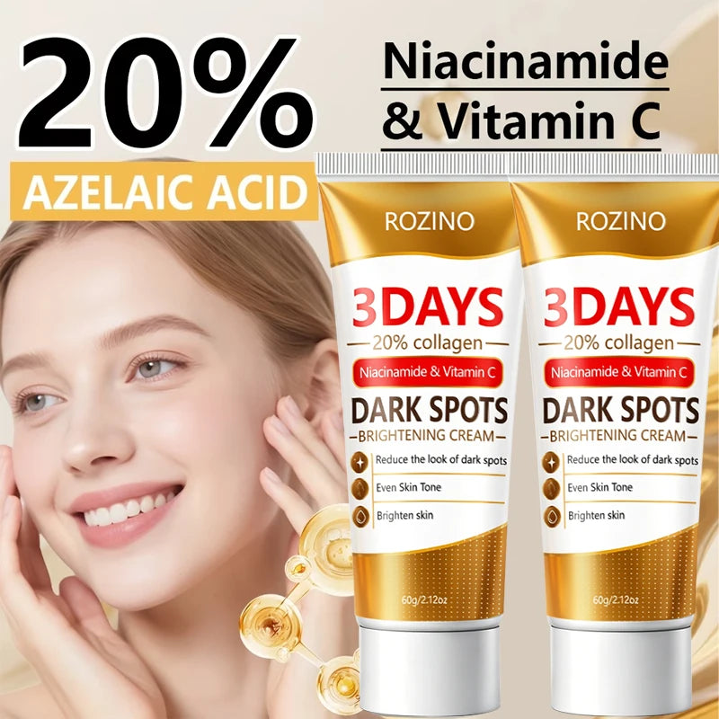 Crème Éclat Pores & Taches – Niacinamide, Vitamine C & Collagène