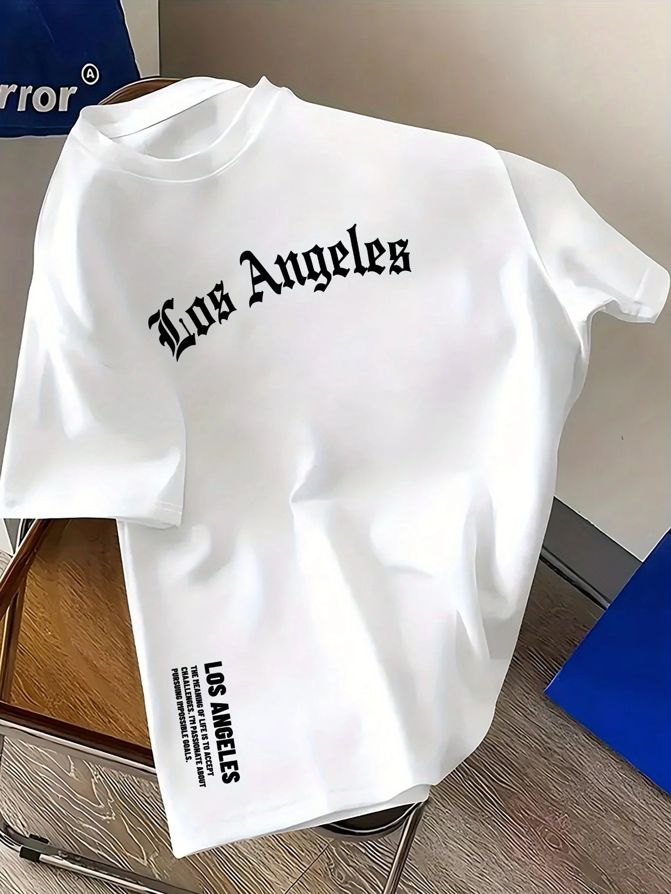 T-shirt Homme Los Angeles en Coton – Coupe Ample Casual & Confortable