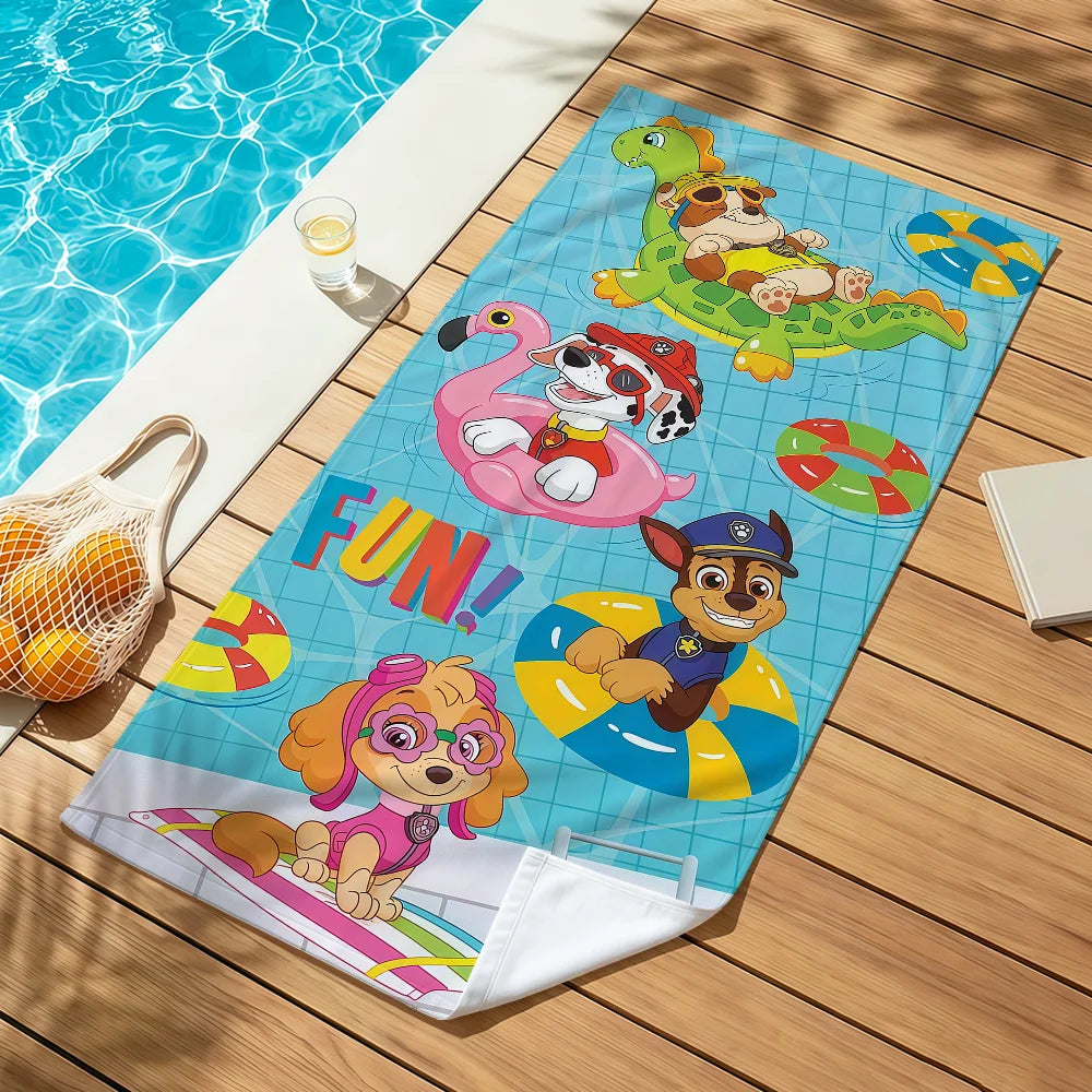 Serviette Enfant Motif Chien Dessin Paw Patrol – Plage, Bain & Piscine