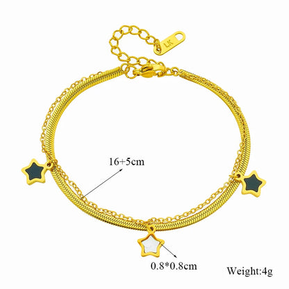 Bracelet Femme Croix & Cœur – Plaqué Or