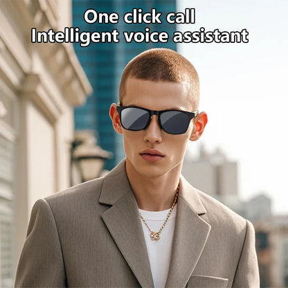 Lunettes Connectées Bluetooth – Caméra, Assistant Vocal & Commande Tactile