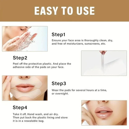 Patchs Anti-Rides Silicone Réutilisables – Lifting Visage