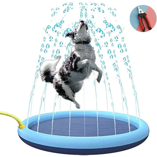 Tapis d’eau rafraîchissant pour chien – Piscine pliable été